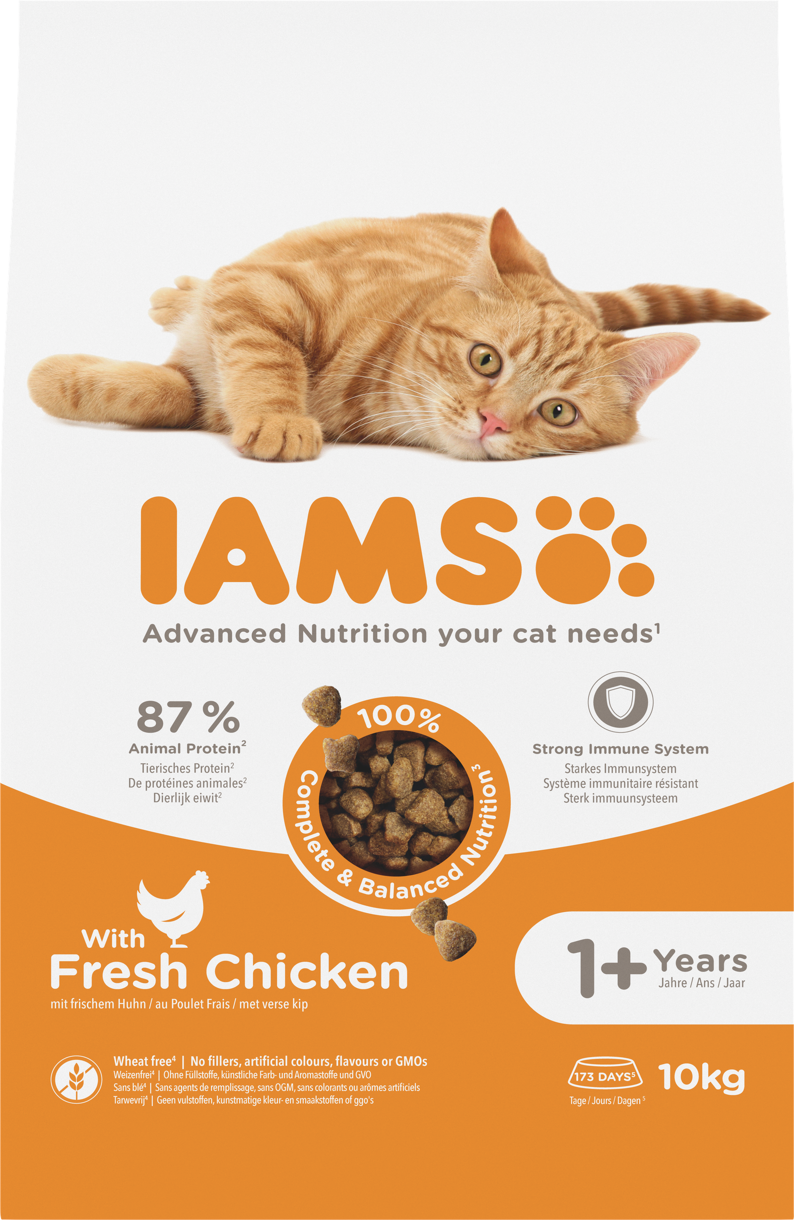 IAMS sausas maistas katėms su vištiena, 10 kg