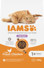 IAMS Hairball maistas katėms nuo plaukų gumuliukų 10kg