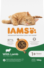 IAMS sausas pašaras katėms su ėriena, 10 kg