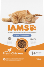 IAMS sausas maistas sterilizuotoms katėms su vištiena, 10 kg