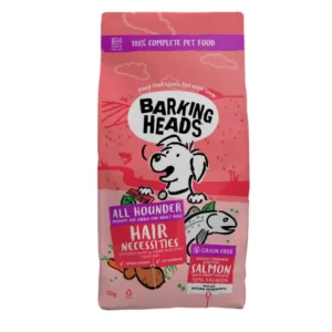 BARKING HEADS Hair Necessities Salmon pašaras šunims su lašiša 2kg. - 12kg.