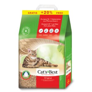 JRS CAT‘S BEST ORIGINAL Sušokantis natūralus pjuveninis kraikas 10l. + 2l.