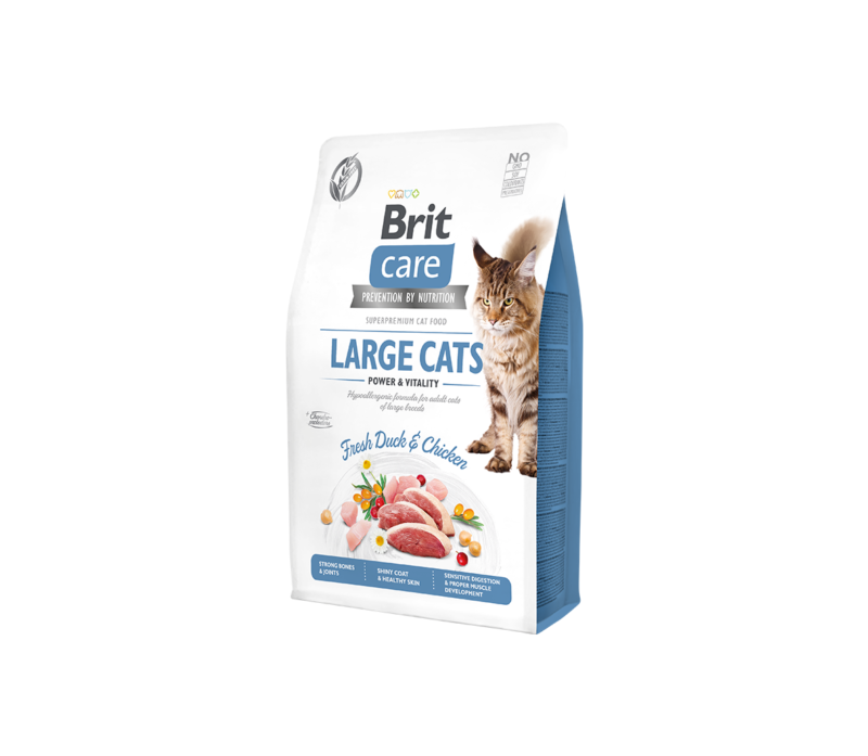 Brit Care Cat GF Large cats Power&Vitality sausas maistas katėms 2kg. - 7kg.