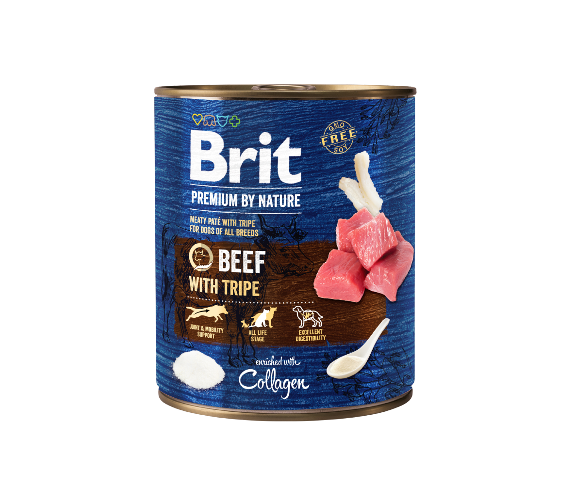 Brit Premium by Nature konservai šunims Beef with Tripes 400g.