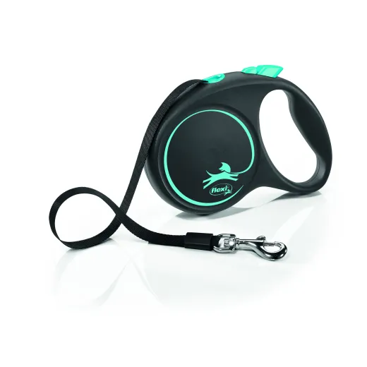 Flexi Black Design S juostelinis pavadėlis šunims iki 15 kg, 5m, įv.spalvų - Image 2