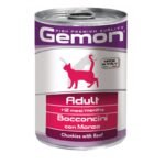 GEMON CAT ADULT KONSERVUOTAS PAŠARAS SUAUGUSIOMS KATĖMS. JAUTIENOS GABALIUKAI 415G