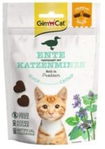 Gimcat Crunchy Snacks traškūs skanėstai su antimi ir katžolė 60g