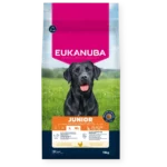 Eukauba Life Care Junior Large sausas maistas didelių veislių jauniems šunims su vištiena, 15 kg