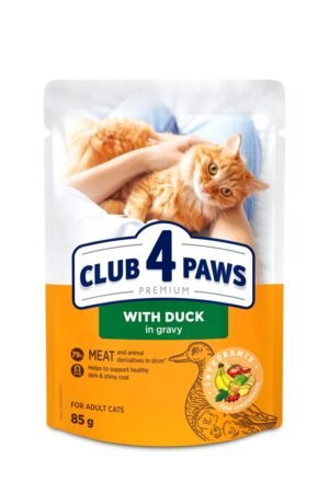 CLUB 4 PAWS PREMIUM "SU ANTIENA PADAŽE". VISAVERTIS KONSERVUOTAS ĖDALAS SUAUGUSIOMS KATĖMS 85g.