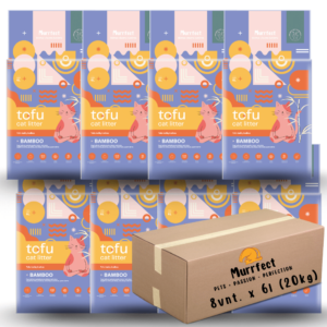 Murrfect Bamboo tofu kraikas katėms aktyvintos anglies kvapo sušokantis, nedulkantis 6l x 8 vnt.