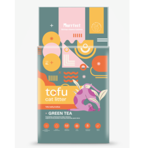 Murrfect Green tea tofu kraikas katėms žaliosios arbatos kvapo sušokantis, nedulkantis 6l x 8vnt.