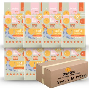 Murrfect Natural tofu kraikas katėms natūralaus kvapo (bekvapis) sušokantis, nedulkantis 6l x 8vnt.