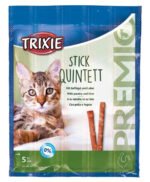 TRIXIE PREMIO Stick Quintett, poultry-liver, skanėstas katėms, 5x5 g