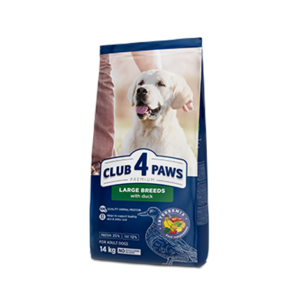 CLUB 4 PAWS PREMIUM SU ANTIENA. VISAVERTIS PAŠARAS DIDELIŲ VEISLIŲ SUAUGUSIEMS ŠUNIMS 14 kg