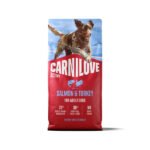 CARNILOVE ACTIVE Dog Salmon & Turkey sausas pašaras šunims 1,5kg. - 12kg.