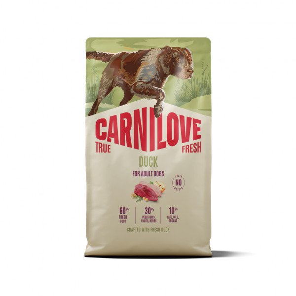 CARNILOVE TRUE FRESH Dog Duck sausas pašaras šunims 4kg. - 12kg.