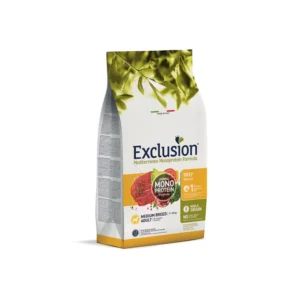 Exclusion Mediterraneo maistas su jautiena vidutinio dydžio šunims 12 kg