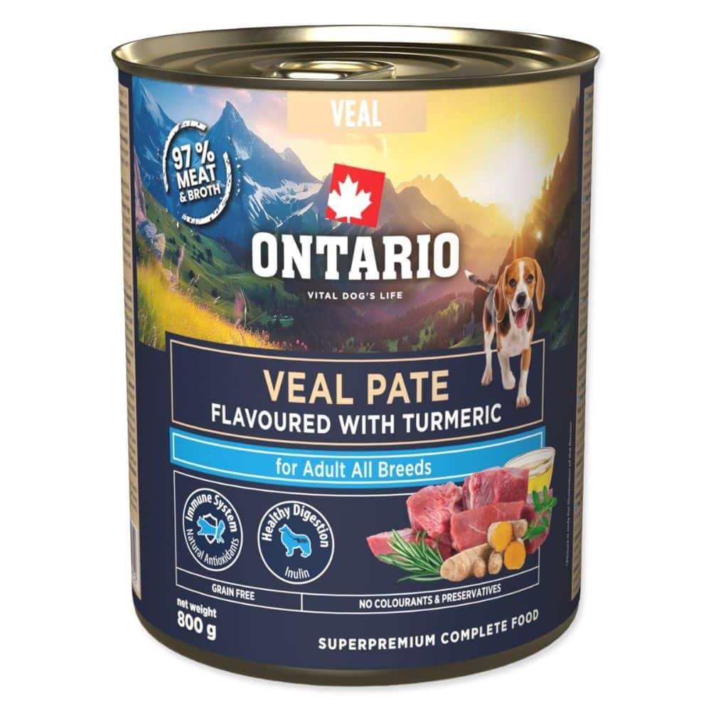 Ontario Veal Pate with Turmeric konservai su veršiena ir ciberžole 800g