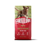 CARNILOVE ACTIVE Dog Duck & Pheasant sausas pašaras šunims 1,5kg. - 12kg.