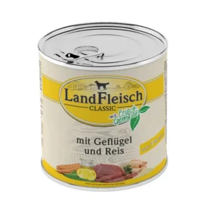Landfleisch konservai šunims, paukštiena+ryžiai, 800g