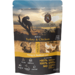 AMBROSIA Cat Kitten & Adult Sterilized Turkey & Chicken 85g konservai katėms su kalakutiena ir vištiena
