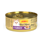 JosiCat Finest Mousse with Turkey, paštetas katėms su kalakutiena, 85g