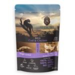 AMBROSIA Cat Adult & Sterilized Cod & Chicken 85g konservai katėms su menke ir vištiena